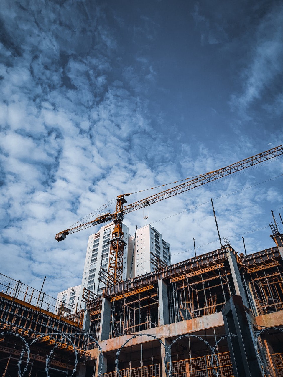 free-photo-of-low-angle-shot-of-a-construction-site